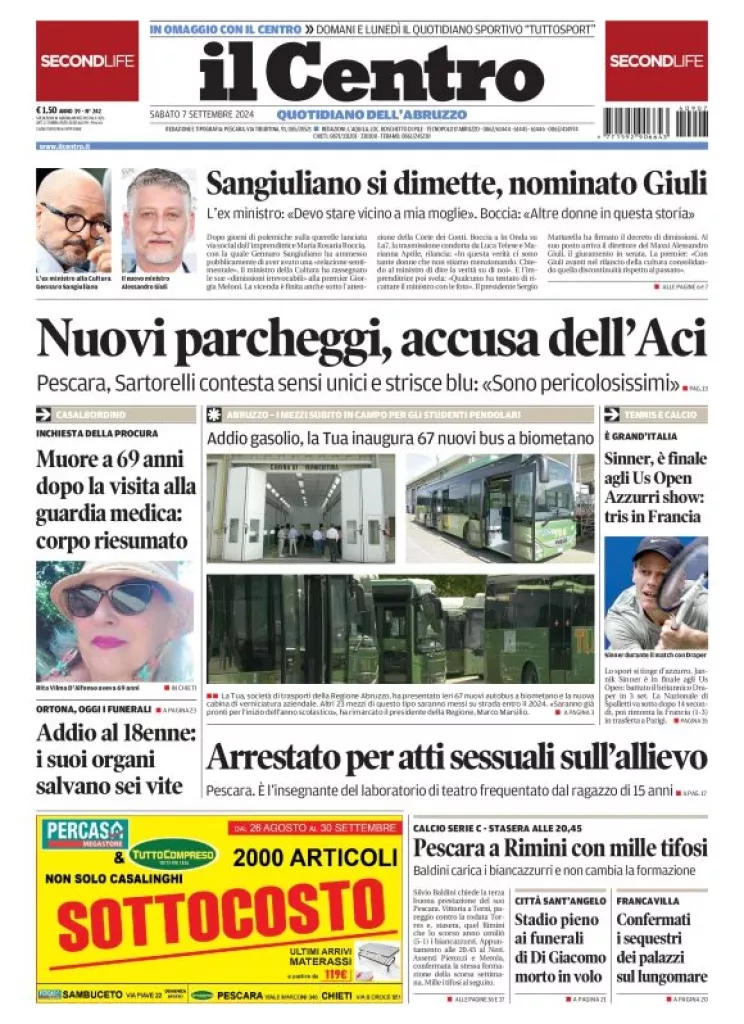 Prima-pagina-il centro-oggi-edizione-del-2024-09-07